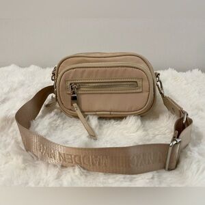 Steve Madden Light Beige Crossbody Convertible Bag